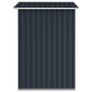 Garden Shed Anthracite 205x129x183 cm Galvanised Steel Image 4