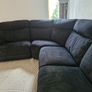 Black Recliner Corner Sofa Image 4