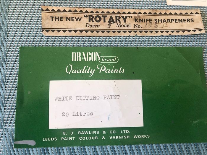 Vintage Hardware Lables