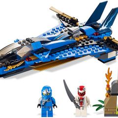 Lego Ninjago 9442: Jay's Storm Fighter (2012) 100% Complete (NO BOX)
