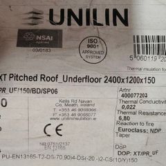 75mm/150mm PIR underfloor insulation 8x4 foil