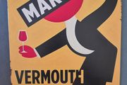 Vintage Style metal sign,  Martini vermouth, advertisement.