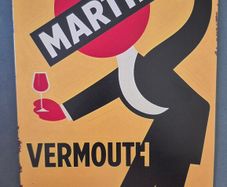 Vintage Style metal sign,  Martini vermouth, advertisement.