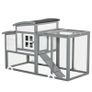Chicken Coop with Run Hen House Wooden Poultry Cage w/ Nesting Box Removable Tray Openable Roof Outdoor 140 x 67 x 88.5cm (FREE SHIPPING) Image 2