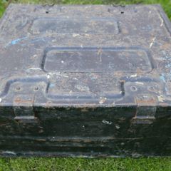 Vintage C216 British Ammo Box - WWII Military Munitions Case - 40MM Bofors - Dated 1944