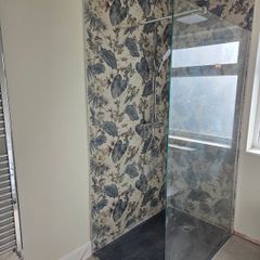Shower glass panel