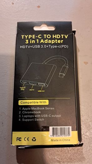 3 in 1 Adapter.  Type C Connection