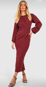 Burgundy dress