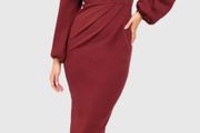 Burgundy dress