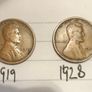 Set Of US 1 Cent Wheat Penny Coins Image 2