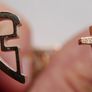 Cross in Heart Bangle Bracelet Image 5