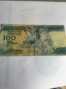 Old Portugal Banknote 100 Escudos