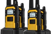 RB648 Heavy Duty Walkie Talkies, Waterproof 2 Way Radio, MIL-STD-810H, Advanced Triple Proof, 2000 mAh, Emergency, Walkie Talkies for Adults Long Range for Contractor (4 Pack