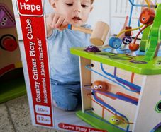 Hape Country Critters Wooden Activity Cube