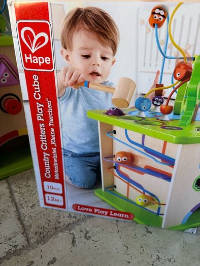 Hape Country Critters Wooden Activity Cube
