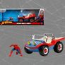 Marvel Spiderman Figure and Buggy 1:24 Scale Die Cast Figure Image 10
