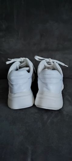 Liviana Conti leather and fabric trainers