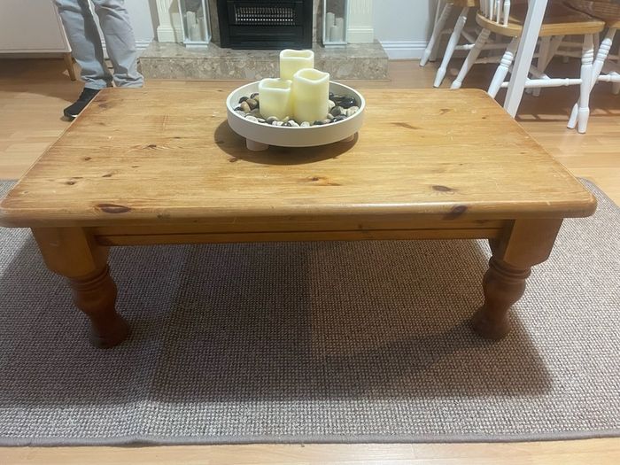 Solid Oak Coffee Table