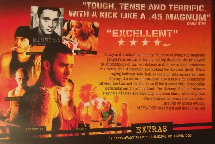Alpha Dog [2006] Ben Foster, Shawn Hatosy, Emile Hirsch, Sharon Stone, Justin Timberlake, Anton Yelchin & Bruce Willis [Blu-ray Movie]