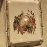 Hand painted japanese satsuma AS HANGING PLATE  ceramic tray stamped. 20x15 cms. Image 2