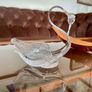 Vintage Cavan Ireland Clear Glass Swan Ornamental Pin Dish Image 6