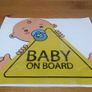 Car Decal.  Baby on Board. Boy Image 2