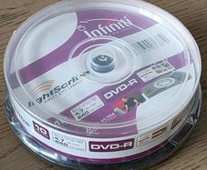 x10 DVD-R Lightscribe Infiniti Professional Ultra Speed Recordable