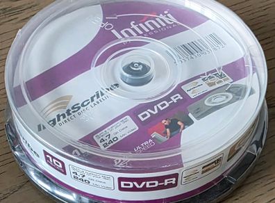 x10 DVD-R Lightscribe Infiniti Professional Ultra Speed Recordable
