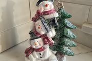 Snowmen with Christmas Tree