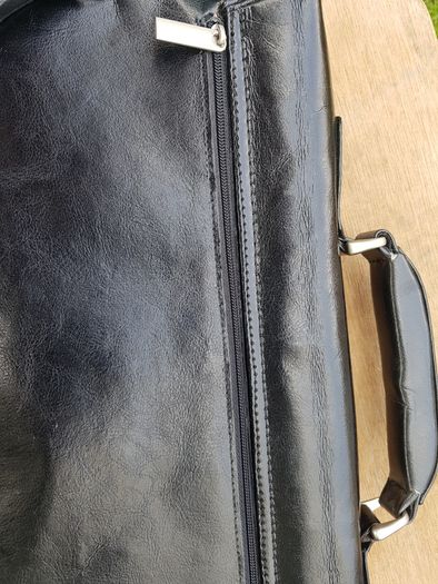 Leather suitcase