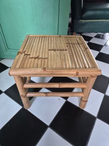 Bamboo Low Vintage Retro Midcentury Bamboo low table