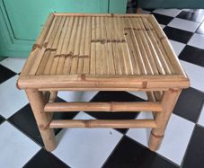 Bamboo Low Vintage Retro Midcentury Bamboo low table