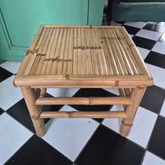 Bamboo Low Vintage Retro Midcentury Bamboo low table