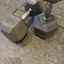 Dumbbells Rubber Hex 20kg Pair Image 2