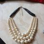 Pearl (3 Tier) Necklace (Faux) Image 4