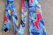 Hemley silk designer tie abstract design made in Germany in very good condition with no issues FREE STANDARD POSTAGE INCLUDED