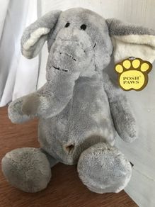 New ' Posh Paws' - very soft grey elephant