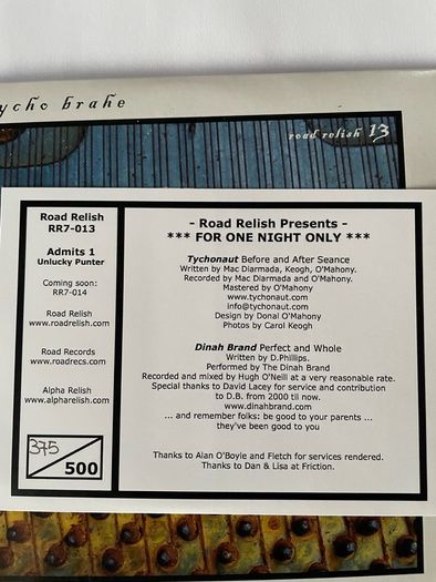 The Tycho Brahe / Dinah Brand - Road Relish #13