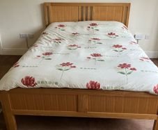king size bed with mattress