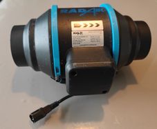 RADAIR 125 Mixed Flow Inline Fan