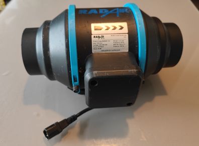 RADAIR 125 Mixed Flow Inline Fan