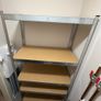 Heavy-Duty Galvanized Steel & Wooden Shelving Unit Image 2