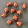 Set - 10 pieces Craft Acorns Artificial Acorn Decor Fake Fruit Props Acorns Decoration Image 5