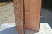 Hand Tooled Leather Presentation Folder