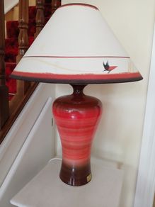 Louis Mulcahy Handmade Pottery Table Lamp