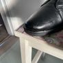 ankle boots Stradivarius black leather biker style boot size 40 Image 6