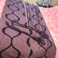 Purple Curtains & Tiebacks