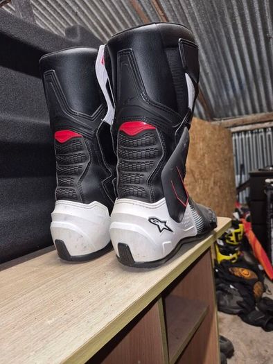 motorcross boots and road bike boots