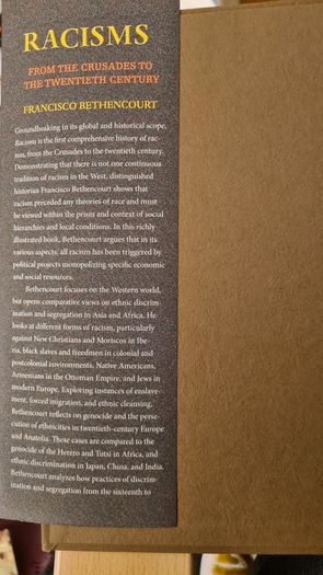 Racisms. From The Crusades To The Twentieth Century. By Francisco. Bethe Court. In Very Good Condition.444 pages.