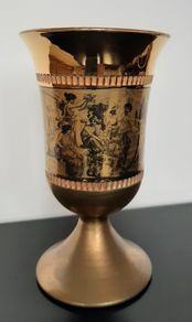 Vintage Florentine Ceramic Goblet Vase